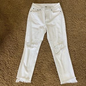 Carmar Denim White Mom Jeans